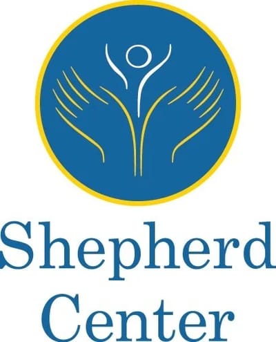 Logo of Shepherd Center in a circular design