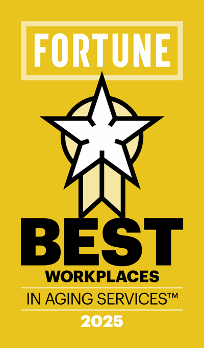 Arbor Terrace at Cascade, memory care in Atlanta, GA — Fortune Best Workplaces in Aging Services award emblem