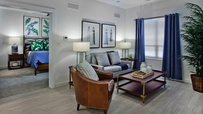 Comfortable living room area with modern furnishings