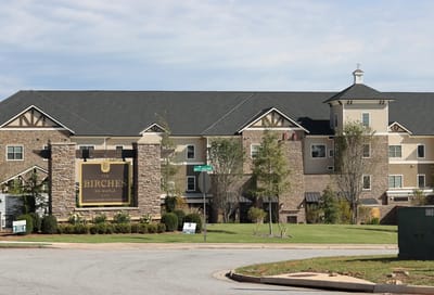 Exterior view of The Birches on Maple facility
