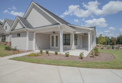 Exterior view of a single-story building in the facility