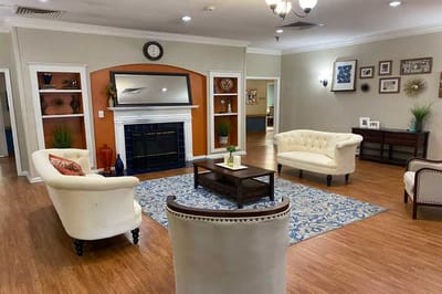 Common area with comfortable seating and decor