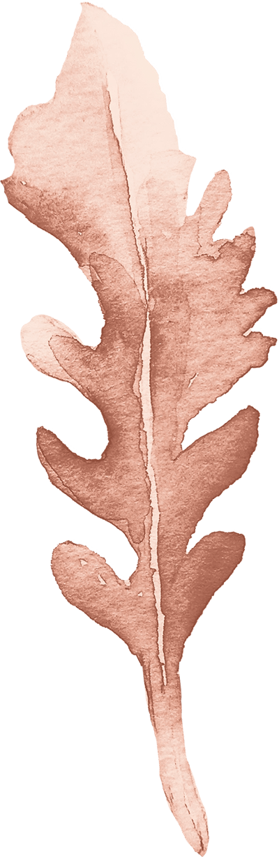Abstract leaf design in warm tones