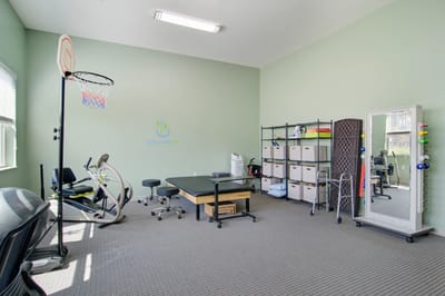 Interior view of a therapeutic exercise room