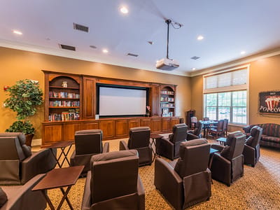 Common area with seating for activities and events