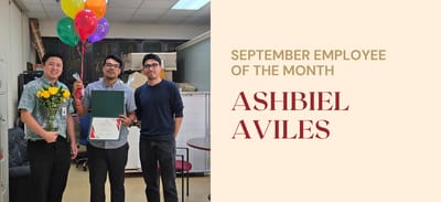 Employee of the Month celebration with staff