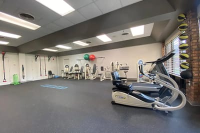 Interior view of a well-equipped fitness area