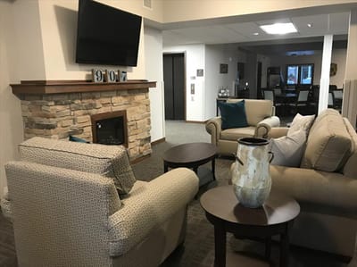 Cozy common area with comfortable seating