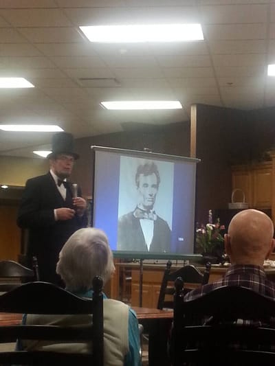 A resident interaction during a themed activity event
