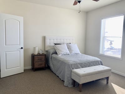 Bright, well-furnished private resident room