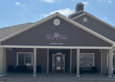 Exterior view of Silver Palms Assisted Living facility