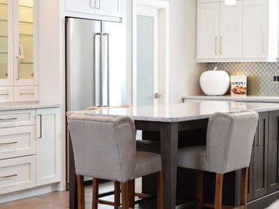 Bright kitchen area with modern design