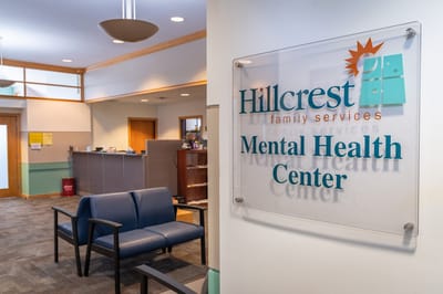 Interior view of Hillcrest Mental Health Center entrance