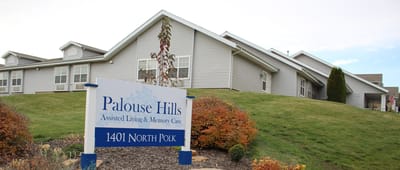 Exterior view of Palouse Hills Assisted Living building