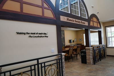 Interior view of the Muncie Society Room at Lincolnshire Place