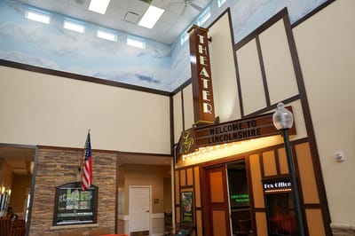 Interior view of Lincolnshire Place theater area