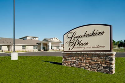 Exterior view of Lincolnshire Place memory care residence