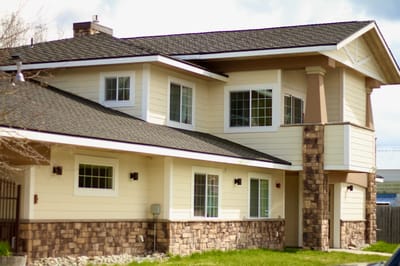 Exterior view of a senior living facility