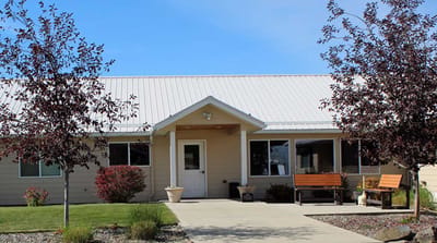 Exterior view of the Lakeside – East facility with landscaping
