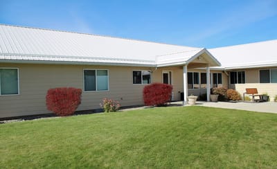 Building exterior of Lakeside - East with a garden