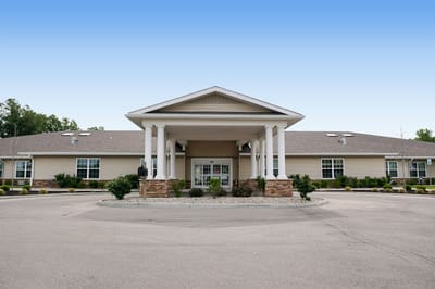 Exterior view of Lincolnshire Place with entrance