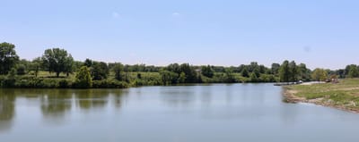 Scenic view of a calm lake surrounded by trees