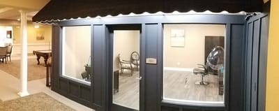 Interior view of a beauty salon in the facility