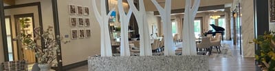 Interior common area with modern decor and seating