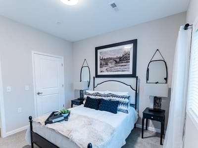 Cozy private bedroom with elegant decor