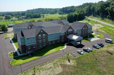 Aerial view of the Hellenic Senior Living facility