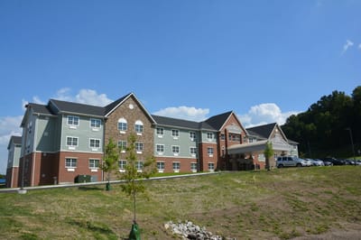 Exterior view of Hellenic Senior Living facility