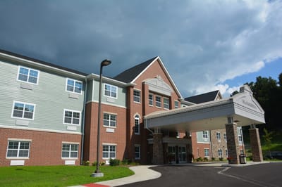 Exterior view of Hellenic Senior Living facility