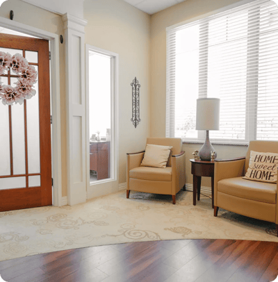 Inviting common area with comfortable seating