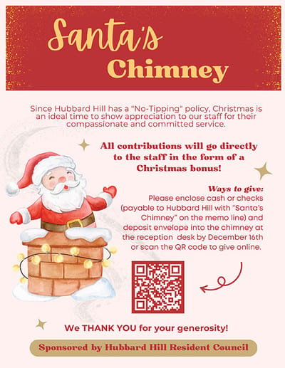 Christmas event flyer for staff bonuses