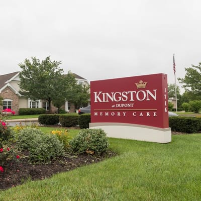 Exterior sign of Kingston at Dupont care facility