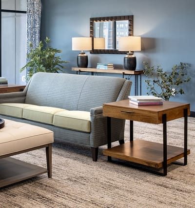 Common area with comfortable seating and decor