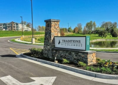 Exterior sign for Traditions of Columbus facility