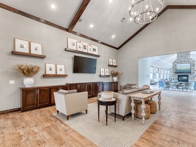 Interior view of a welcoming community common area