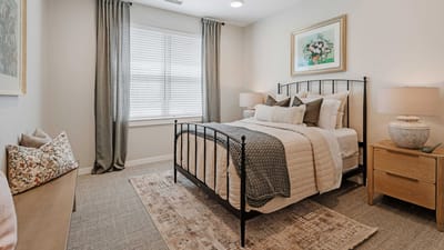 Comfortable private resident room with cozy decor