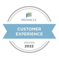 Award badge for customer experience