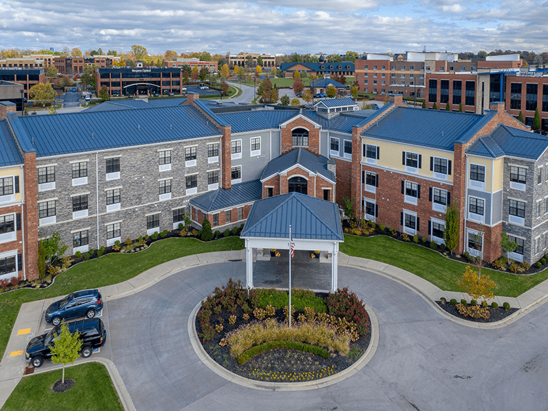 Aerial view of Cedarhurst of Beaumont facility exterior