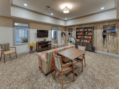 Interior common area with seating and decor