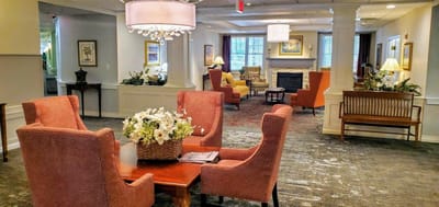 Cozy common area with comfortable seating and decor