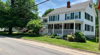 Exterior view of a charming assisted living facility