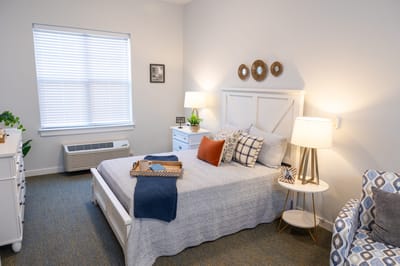 Cozy private resident room with modern decor