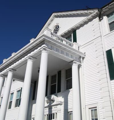 Front exterior of Plant Memorial Home building