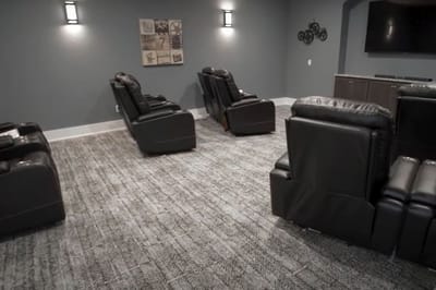 Cozy seating area in a common room