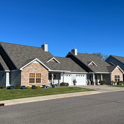 Exterior view of the assisted living facility's cottages