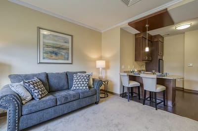 Cozy interior of a resident's living space