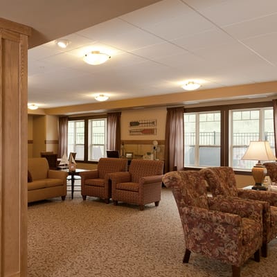 Cozy common area with comfortable seating